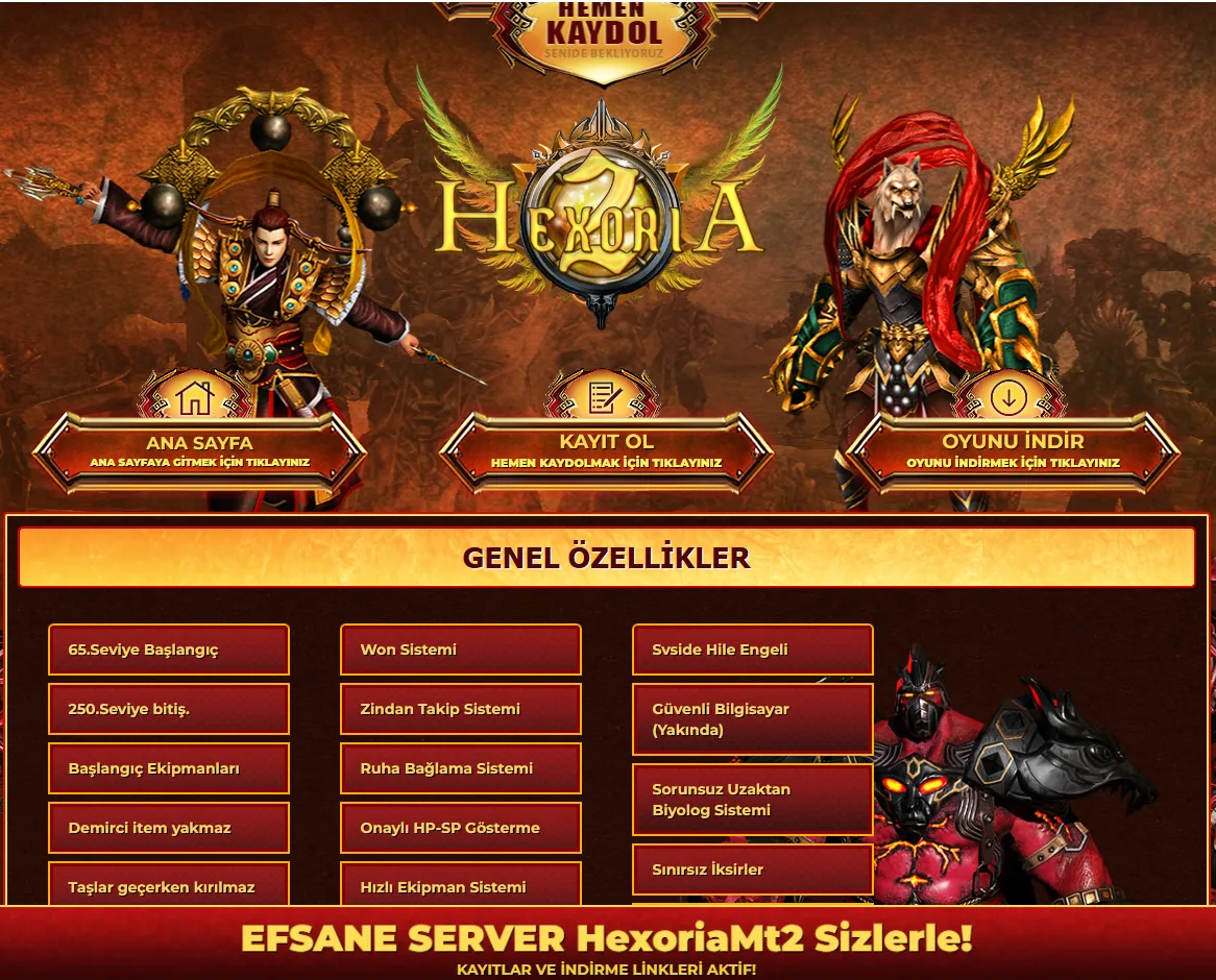 Hexoria Metin2 logo